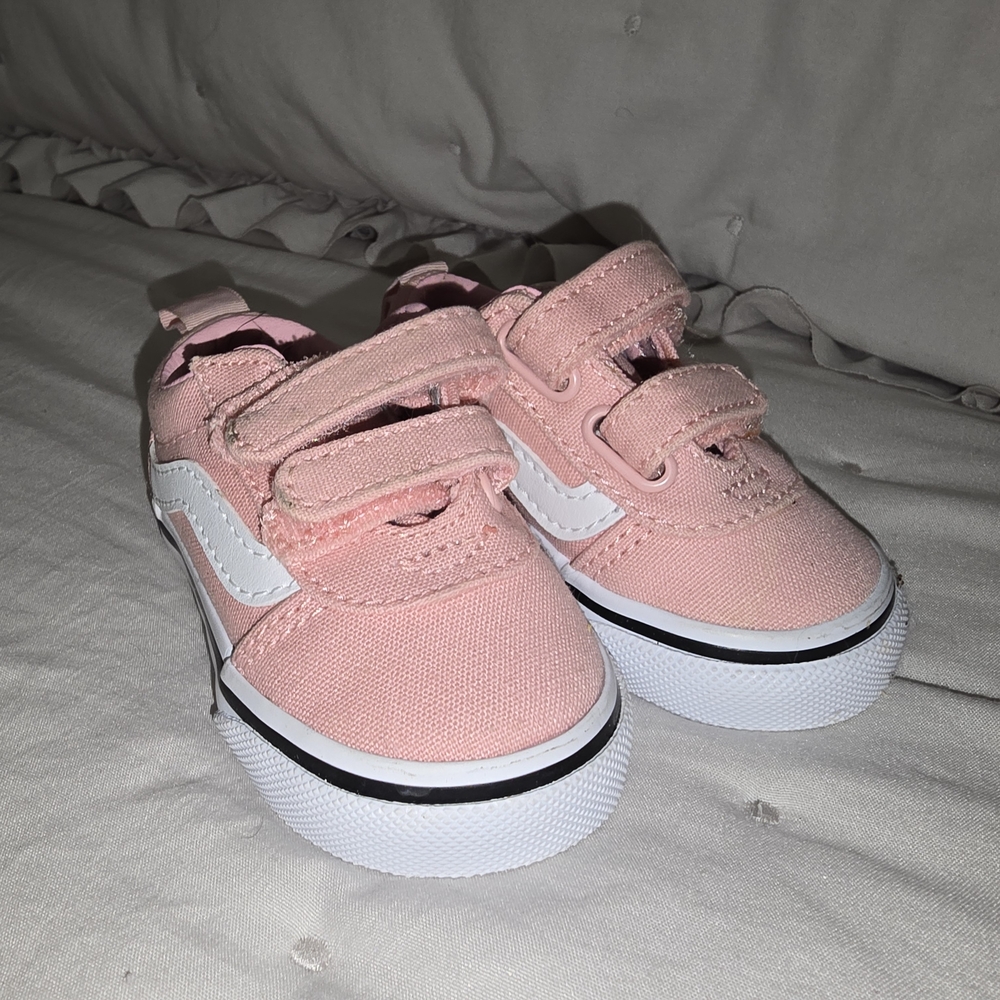Vans Kids Pink Canvas Sneakers